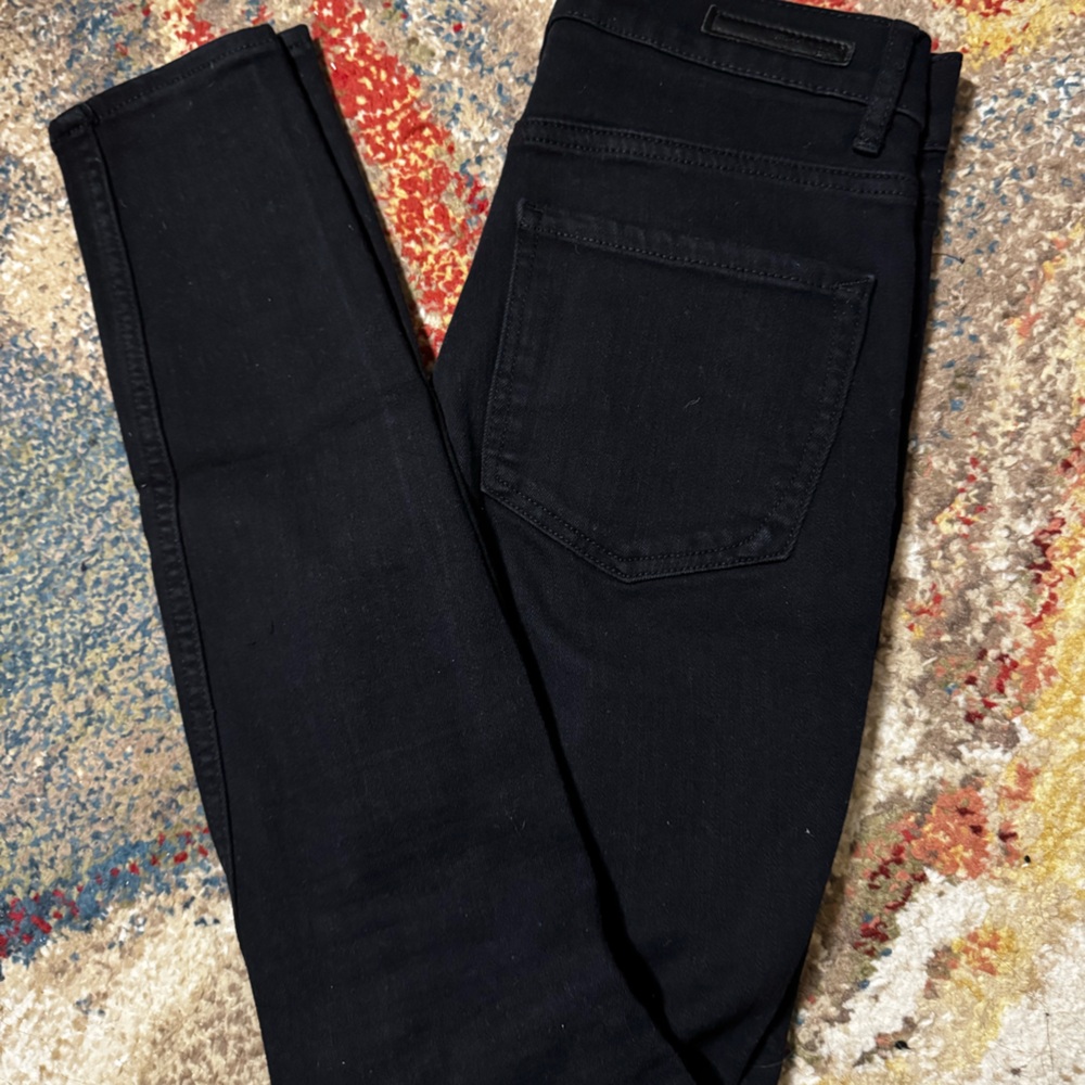 Black Denim Ripped Jeans